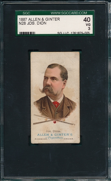 1887 N28 Dion Allen & Ginter Cigarettes SGC 40