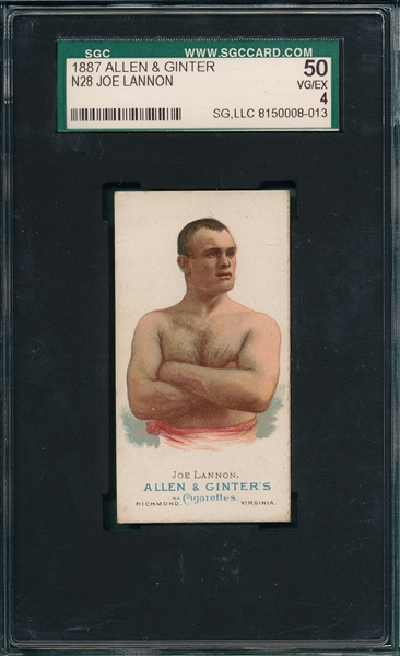 1887 N28 Lannon Allen & Ginter Cigarettes SGC 50