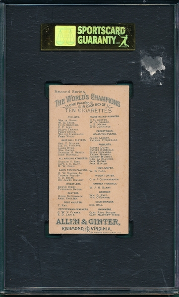 1888 N28 Bibby Allen & Ginter Cigarettes SGC 80