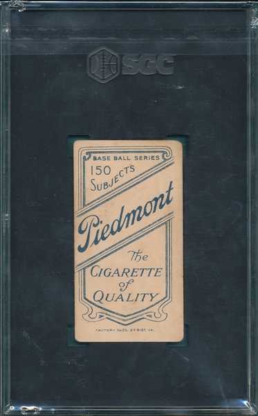 1909-1911 T206 Joss, Portrait, Piedmont Cigarettes SGC 2.5