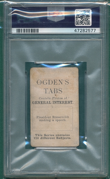 1902 Ogden's #49 President Roosevelt, General Interest, PSA 2