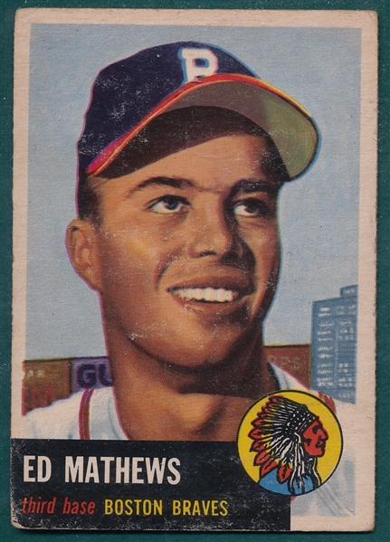 1953 Topps #37 Ed Mathews