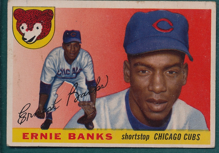 1955 Topps #28 Ernie Banks 