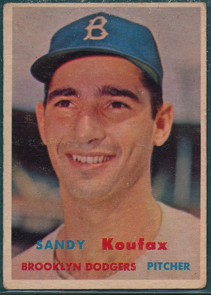 1957 Topps #302 Sandy Koufax *SP*