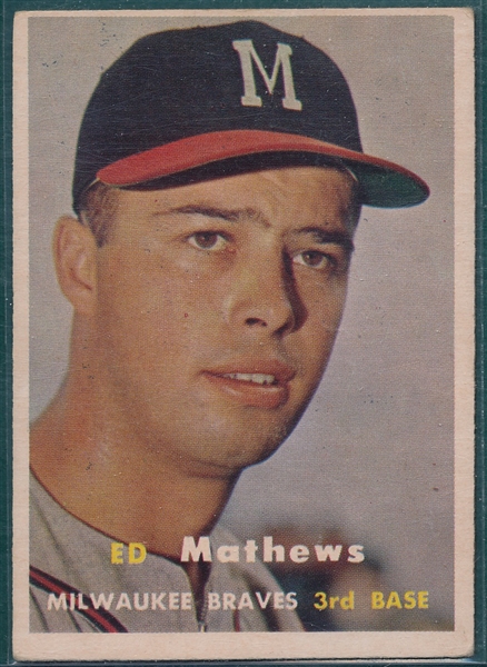 1957 Topps #250 Ed Mathews