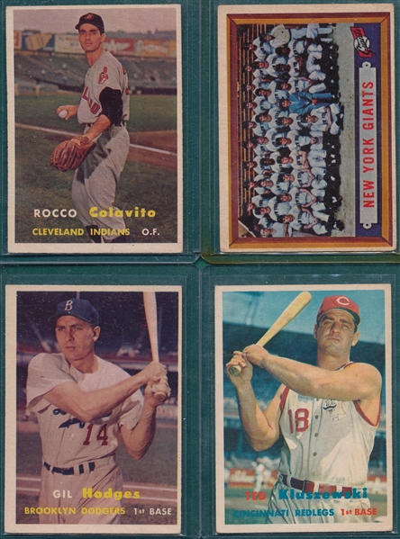 1957 Topps Lot of (5) W/ #212 Colavito, Rookie