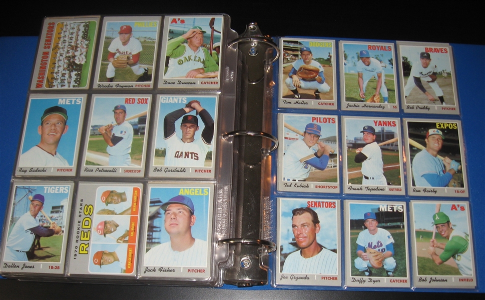 1970 Topps Baseball Complete Set (720) W/ Munson, Rookie