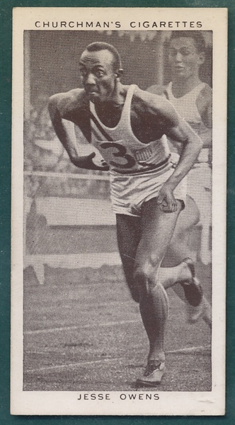 1939 Churchman's Kings of Speed #45 Jesse Owens