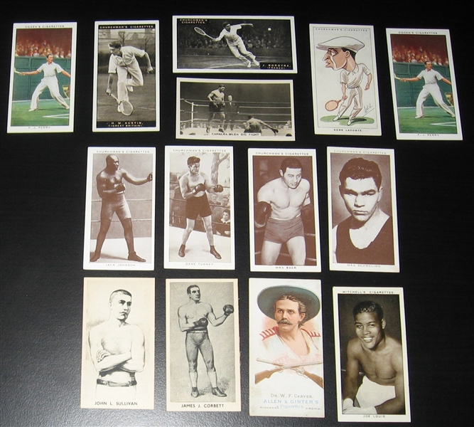 1887-1930s Shooting, Tennis & Boxing, Lot of (14) 