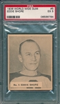 1937 World Wide Gum Hockey #5 Eddie Shore PSA 5