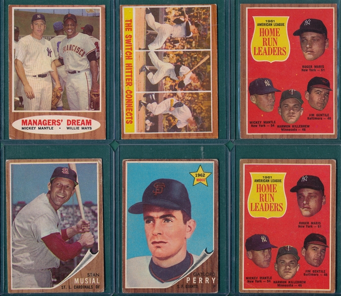 1962 Topps Lot of (308) W/ Mantles