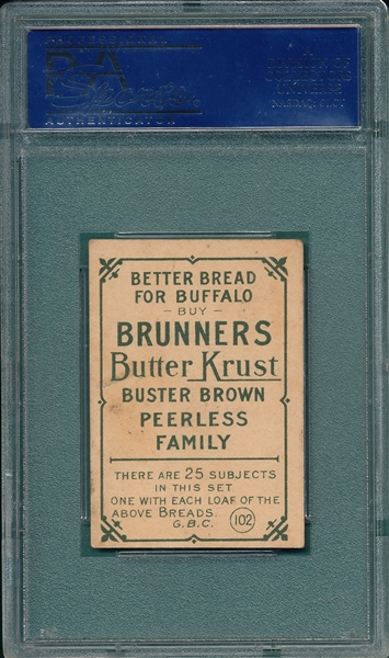 1911-14 D304 Jack Barry Brunners Bread PSA 2