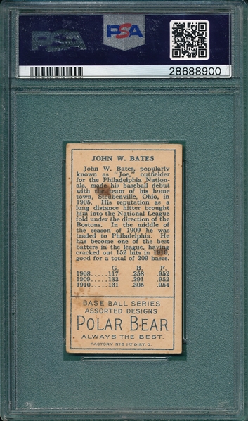 1911 T205 Bates Polar Bear PSA 3