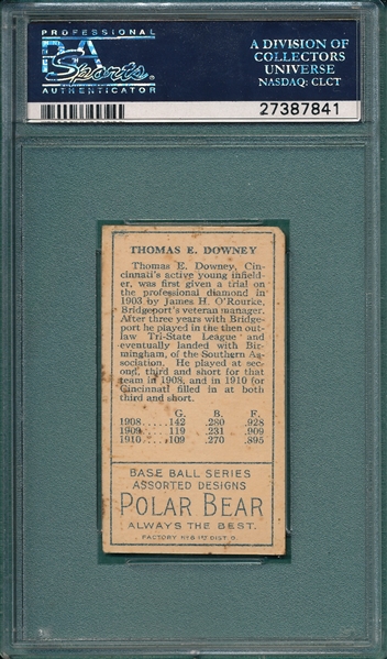 1911 T205 Downey Polar Bear PSA 3