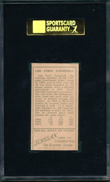 1911 T205 Tannehill Hassan Cigarettes SGC 70