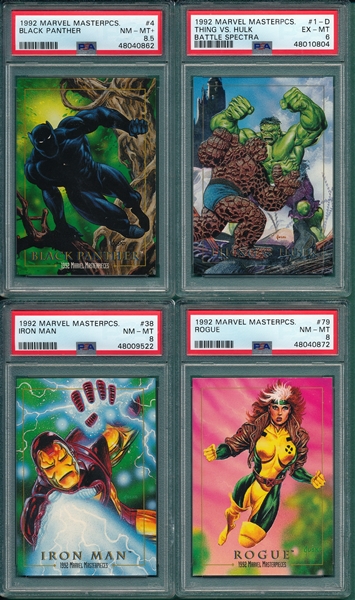 1992 Marvel Masterpieces Lot of (20) PSA