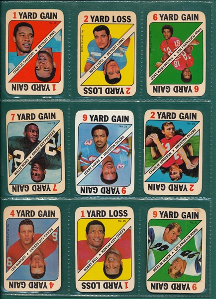 1971 Topps Football Game Complete Set (52) Plus Two Markers