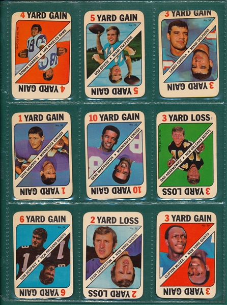 1971 Topps Football Game Complete Set (52) Plus Two Markers