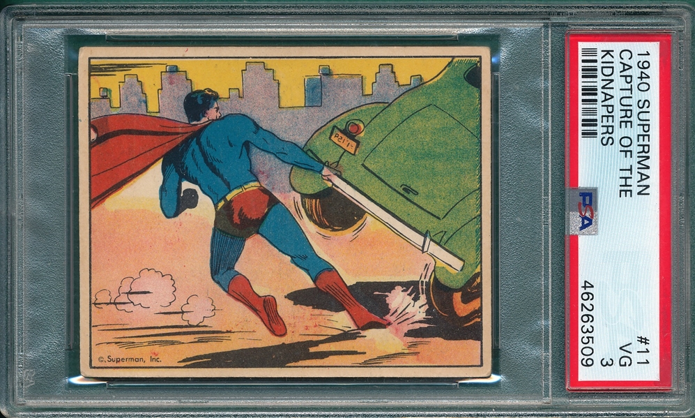 1940 Superman #11 Capture of the Kidnappers PSA 3 * Presents Better*