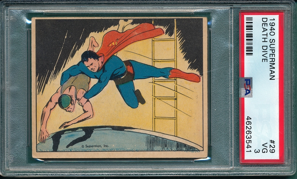 1940 Superman #29 Death Dive PSA 3 * Presents Better*