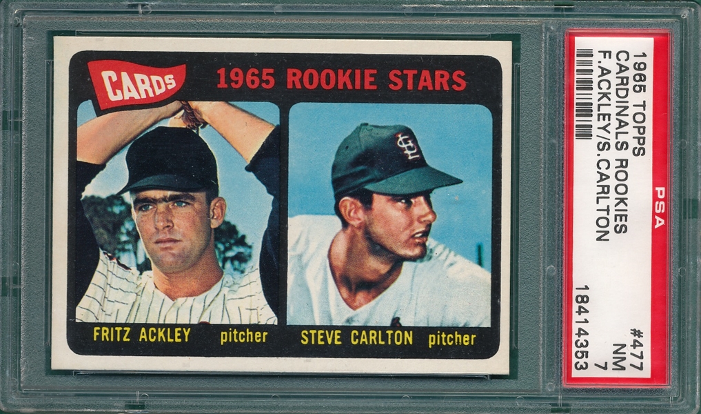 1965 Topps #477 Steve Carlton PSA 7 *Rookie*