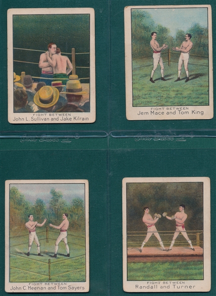 1910 T220 Champion Athletes & Prize Fighterr, Lot of (4) W/ Kilrain/Sullivan