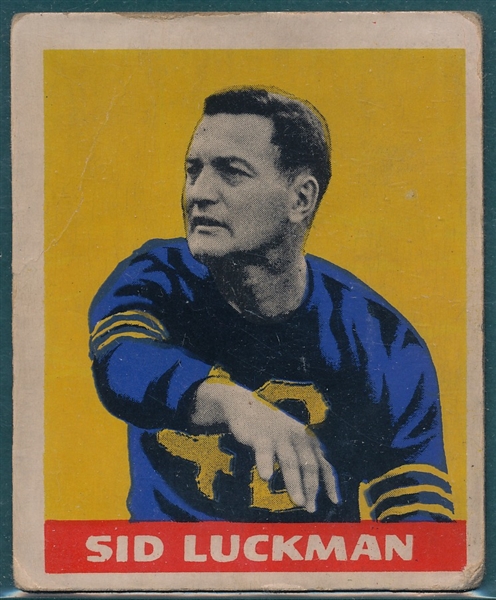 1948 Leaf Football #1 Sid Luckman *Rookie*