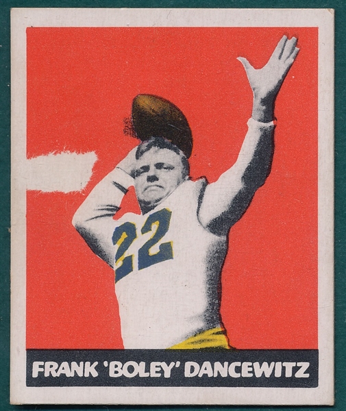 1948 Leaf Football #38 Dancewicz *Variation*