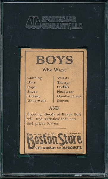 1917 Boston Store #21 Joe Bush SGC 40 *Only 4 Graded*