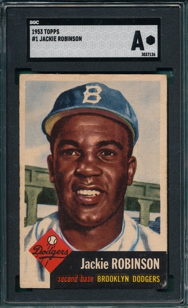 1953 Topps #1 Jackie Robinson SGC Authentic