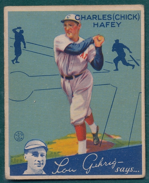 1934 Goudey #34 Chick Hafey