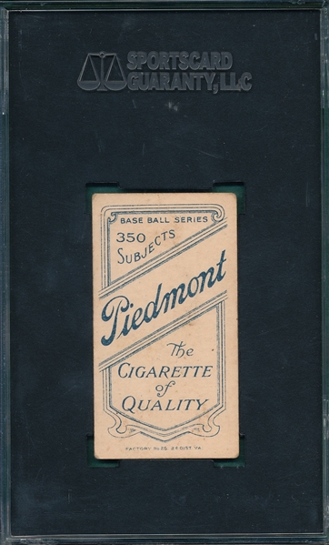1909-1911 T206 Elberfeld, Fielding, Piedmont Cigarettes SGC 45