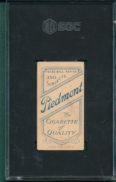 1909-1911 T206 Shannon Piedmont Cigarettes SGC 4