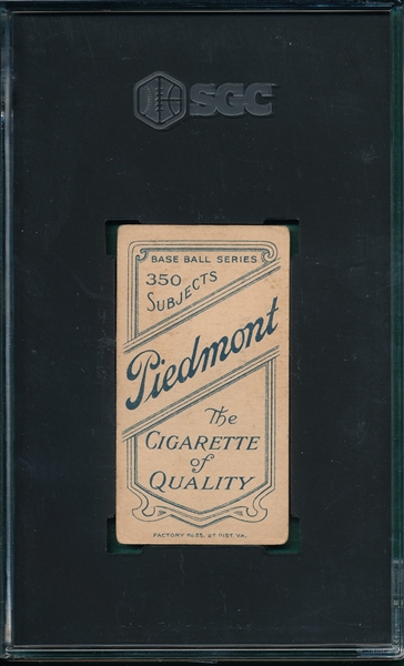 1909-1911 T206 Sharpe Piedmont Cigarettes SGC 3