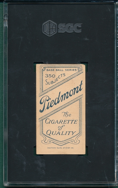 1909-1911 T206 Stephens Piedmont Cigarettes SGC 3.5
