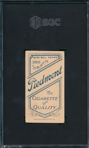1909-1911 T206 Niles Piedmont Cigarettes SGC 3.5