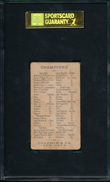 1888 N162 Mitchell Goodwin Champions SGC 30