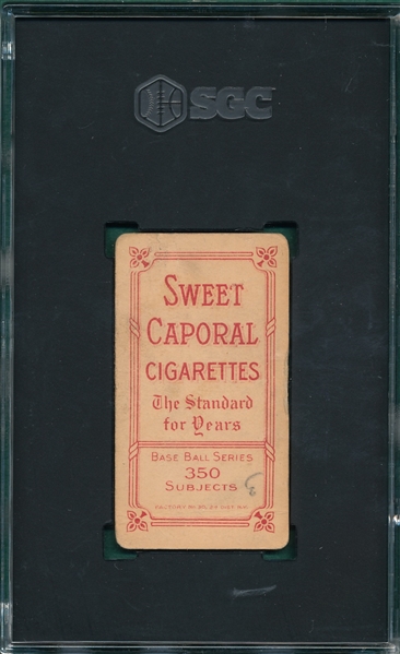 1909-1911 T206 Jennings, One Hand, Sweet Caporal Cigarettes, SGC 1.5