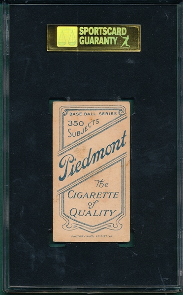 1909-1911 T206 Casey Piedmont Cigarettes SGC 30
