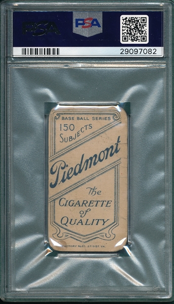 1909-1911 T206 Wallace Piedmont Cigarettes PSA 1