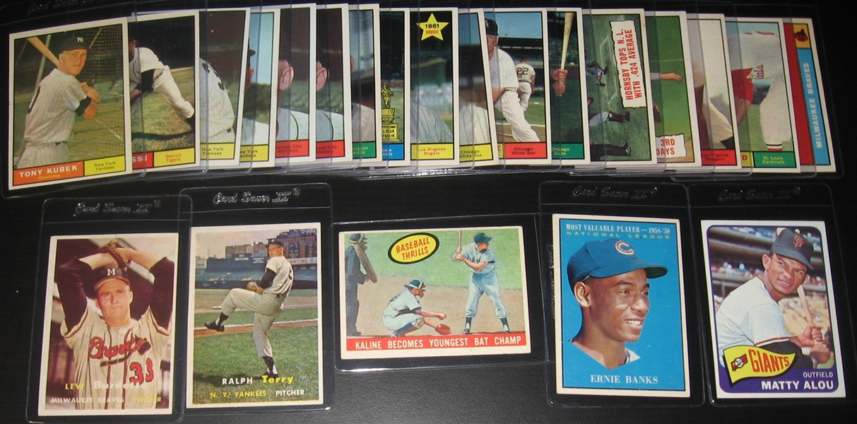 1957-66 Topps Lot of (26) W/ 1959 Mays, AS