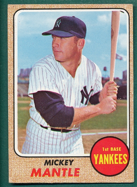 1968 Topps #280 Mickey Mantle (A)