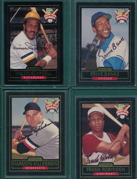 1999 Hillshire Farms Homerun Heroes, F. Robinson, Banks, Killebrew & Stargell, Lot of (4) *Autographed*