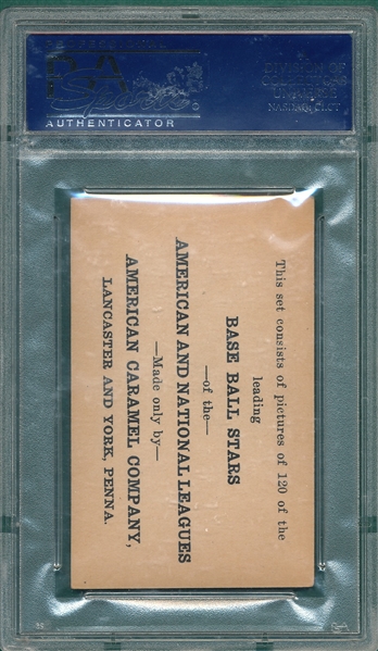1922 E121-120 Strunk American Caramel Co. PSA 4