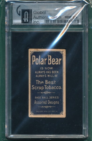 1909-1911 T206 Tannehill, No L., Polar Bear GAI 3