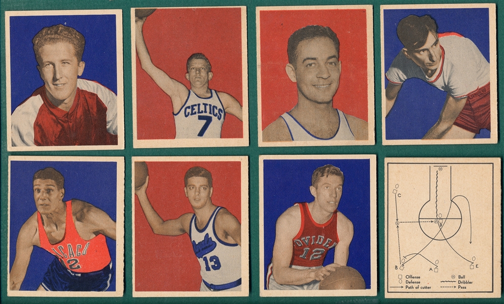 1948 Bowman Basketball Lot of (8) W/ #4 Lewis