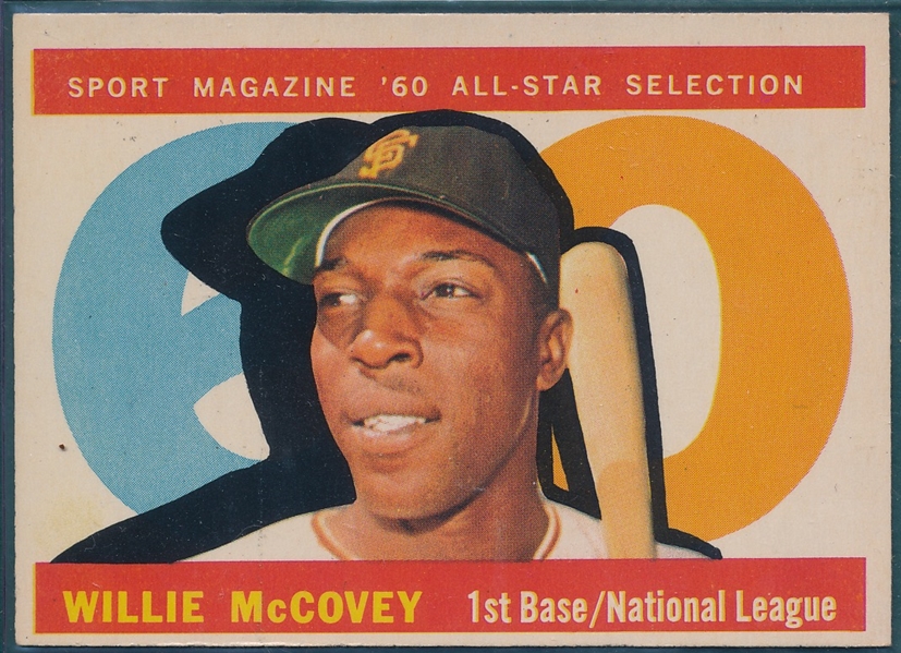 1960 Topps #554 Willie McCovey, All Star, Rookie, High Number