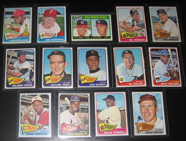 1965 Topps Lot of (38) W/ #120 Frank Robinson