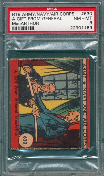 1942 R18 Army/Navy/Air Corps #630 Gift From MacArthur, PSA 8