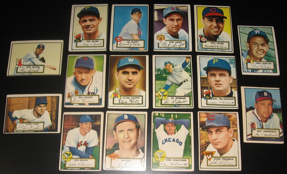 1952 Topps Lot of (20) W/ #232 Billy Cox